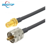 uhf rg58 cable pl259 uhf male plug to sma female jack rf connector pigtail jumper rf coaxial extension cord 50cm 1m 2m 3m 5m