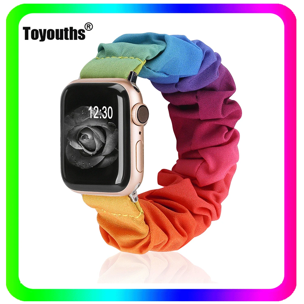 

Эластичный тканевый ремешок для часов Apple Watch Series 6 5 4 3 2 1
