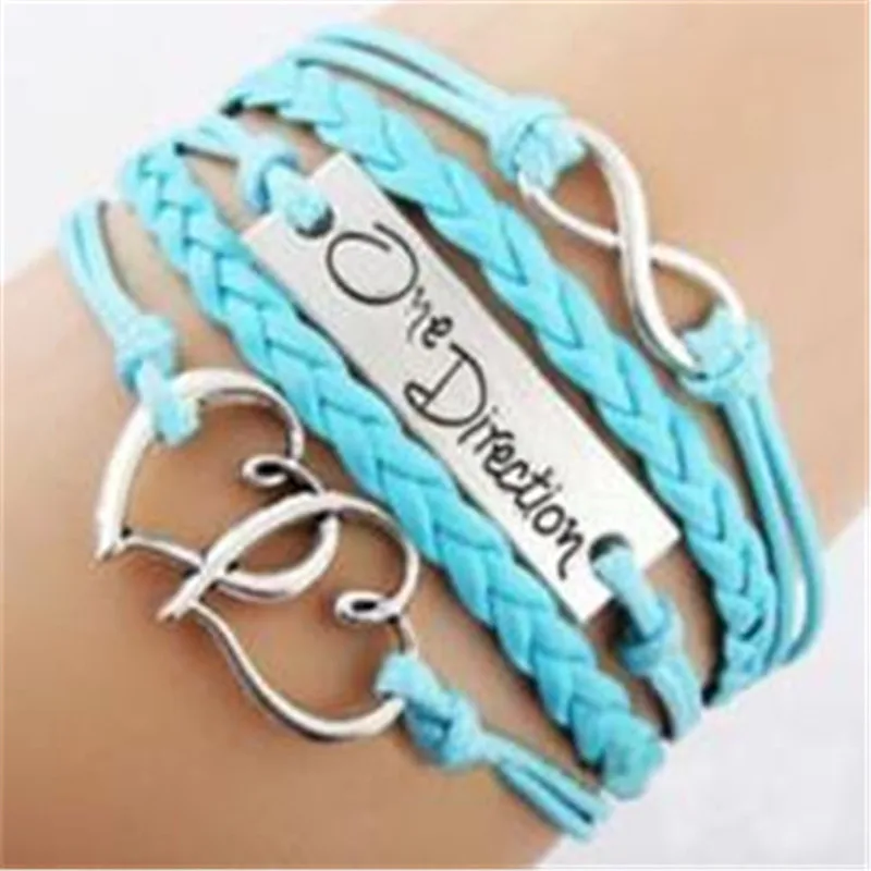 Женский кожаный браслет талисман в виде сердца|infinity bracelet|leather charm braceletcharm bracelet |