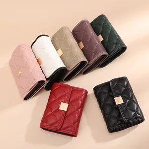 womens sheepskin card holders genuine leather smooth business id credit card cover fashion travel money wallets free global shipping