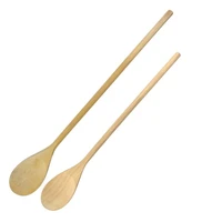wooden bamboo extra long handle big large spoons 50cm 40cm natural wood utensils for cooking mixing stirring