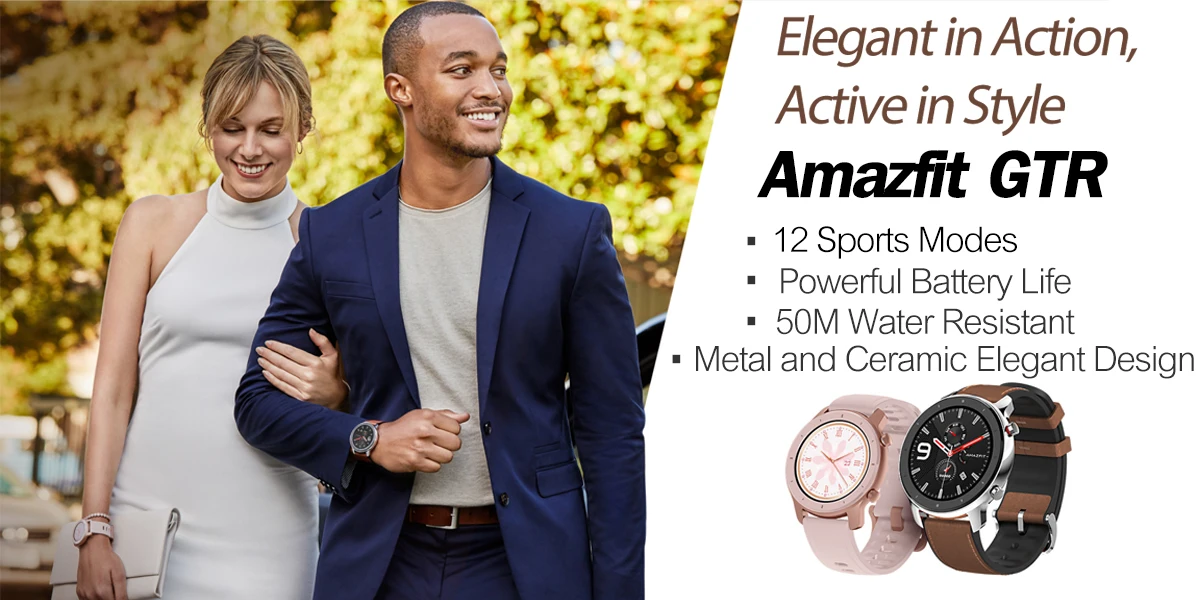 Глобальная версия Amazfit GTR, 47 мм, Huami, gps, умные часы, мужские, 5 АТМ, водонепроницаемые, умные часы, 24 дня, батарея, AMOLED экран, музыкальный контроль