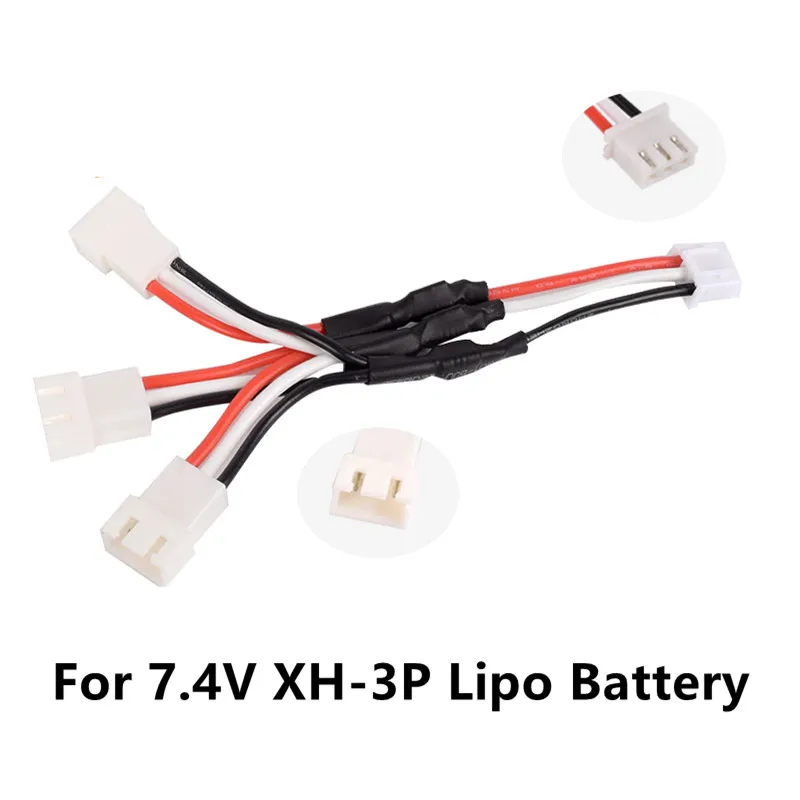 Фото MJX X600 X101 7,4 В 2S 1 в 3 зарядный кабель проводная линия для SYMA X8C WLtoy V666 RC Дрон литий-полимерный аккумулятор радиоуправляемого самолета Радиоуправ... №1