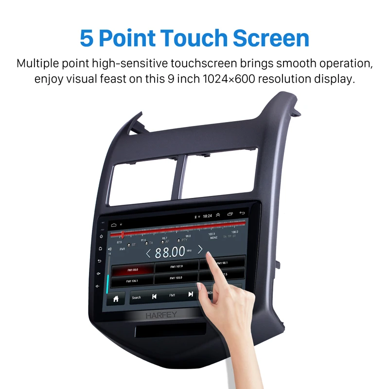 Harfey 9 дюймов Android 1 автомобильный GPS навигатор мультимедийный стереоплеер для 2010