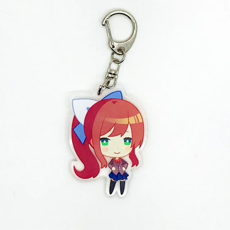 Doki Литературный клуб косплей брелок акриловый мультфильм Опора Sayori Yuri Natsuki Monika