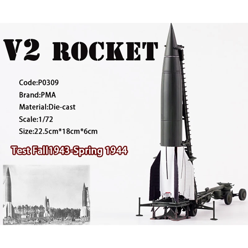 

PMA p0309 1 / 72 German V-2 Ballistic Missile System V2 launcher scene PVC + alloy products