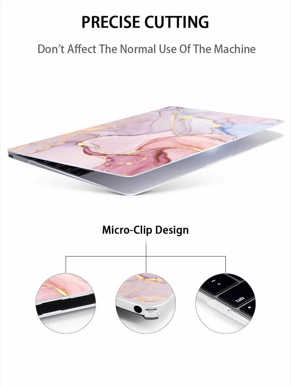 MTT мраморный чехол для Macbook Air Pro retina 11 12 13 15 16 дюймов, чехол для ноутбука mac book Pro 13,3 15,4 с сенсорной панелью