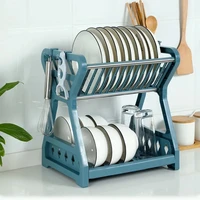 household dish drying rack chopsticks utensil holder tableware double layer dish filter rack kitchen tools kitchen supplies