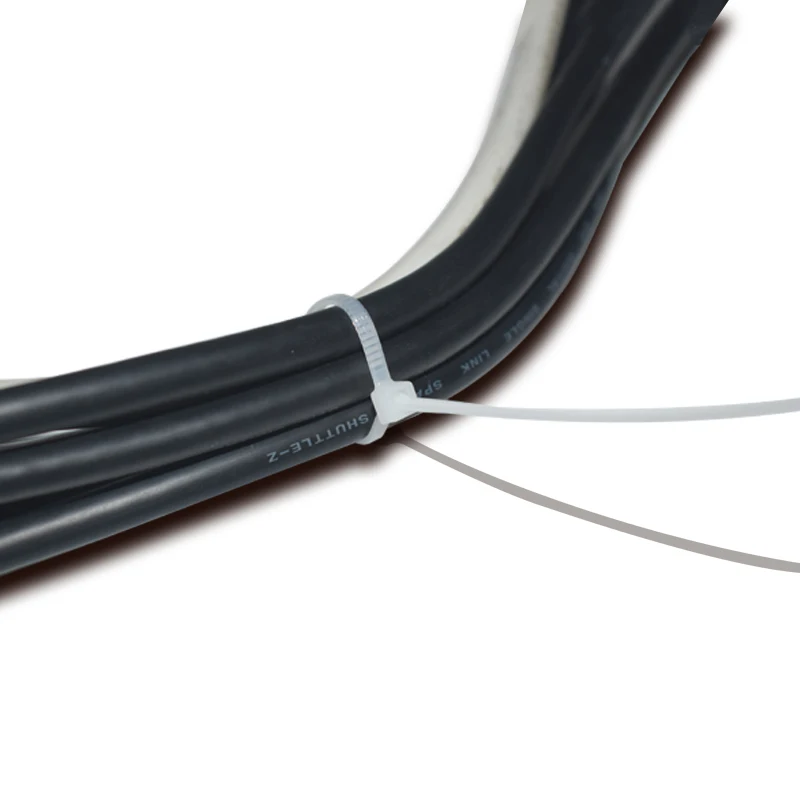 Самоблокирующиеся пластиковые нейлоновые стяжки 100 шт. белые 5*150 5*200 5*300 для