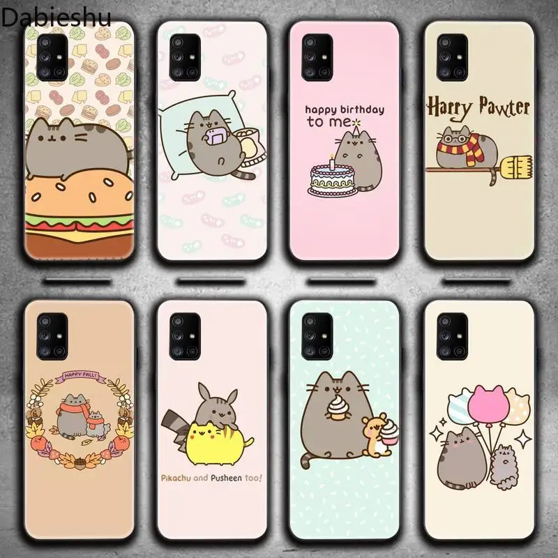 Pusheen cat чехол для телефона Samsung Galaxy A21S A01 A11 A31 A81 A10 A20E A30 A40 A50 A70 A80 A71 A51|Бамперы| |