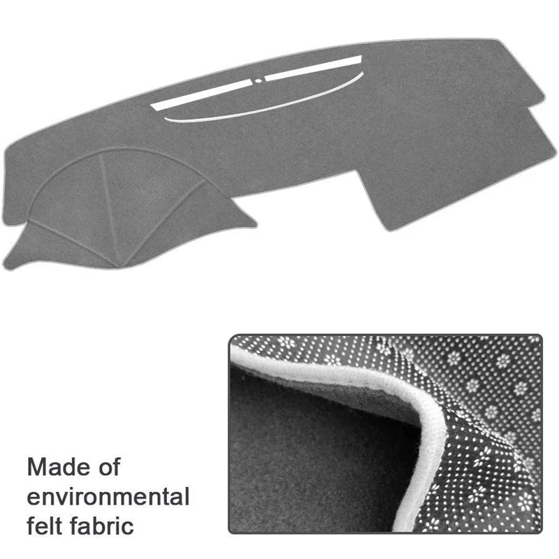 Gray Dashboard Cover Carpet Dash Mat Custom Fit Protector for Toyota Camry 2007-2011 |