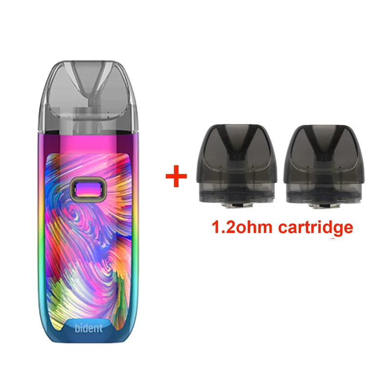 New arrival GeekVape Bident Kit with 950mAh Built-in Battery Dual Coil Pod System Kit 2ML/3.5ML POD MTL/DTL vape kit - Цвет: Rainbow with 1.2ohm