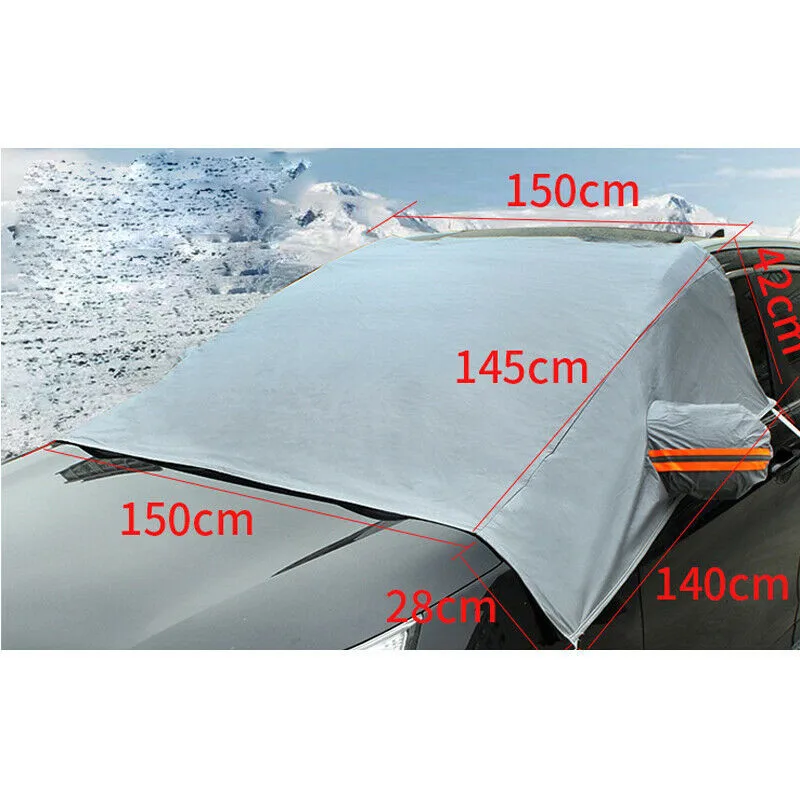 

PEVA Plus Cotton Windshield Cover Practical To Use 1PCS Gray High Quality
