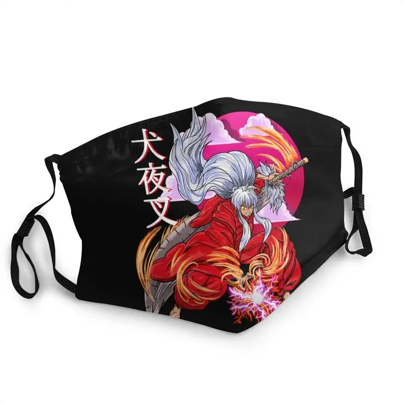 

Многоразовая маска для лица аниме Inuyasha для мужчин, маска манга, собака, демон, маска против пыли, смога, защитный чехол, респиратор, маска