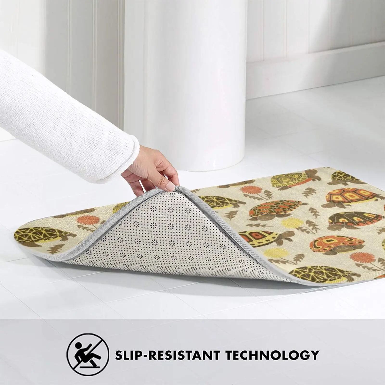 

Tubby Tortoises Carpet Mat Rug Cushion Soft Non - Slip Tortoise Tortoises Pets Reptiles Illustrated Pattern Cute Fat Tubby