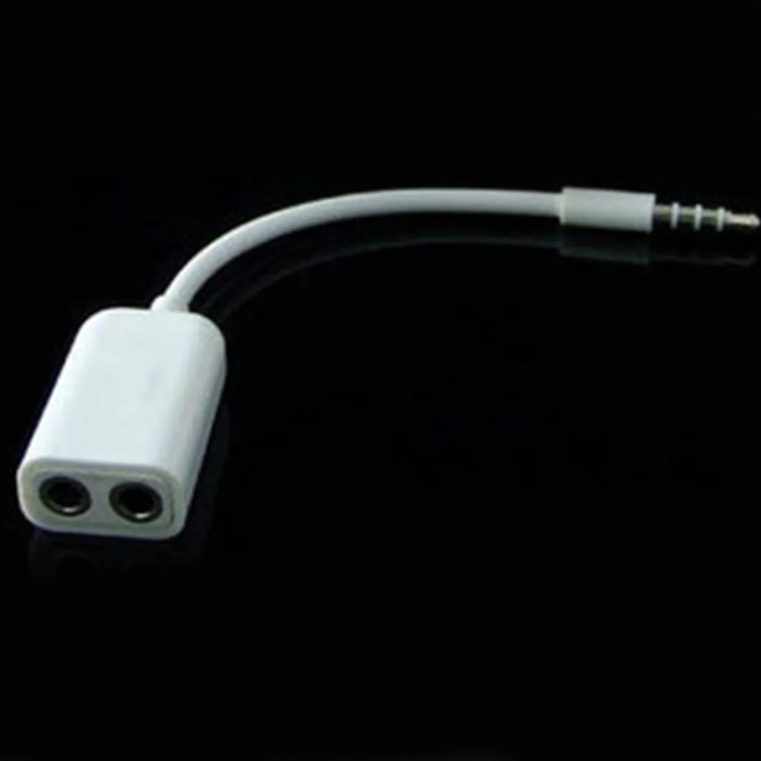 Два отверстия стерео аудио кабель для наушников сплиттер сплиттер|Аксессуары