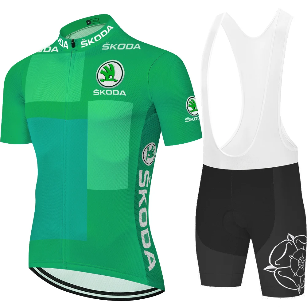 Новый de Франция дышащий спортивный костюм для велоспорта комплект из майки и