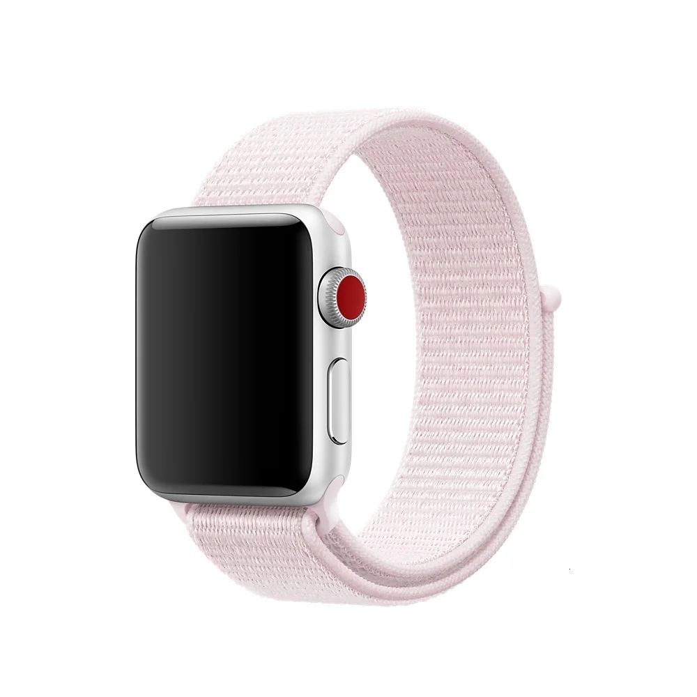 FOHUAS легкий дышащий нейлоновый спортивный ремешок 44 мм для Apple Watch серии 5 2 1 42 мм 38 мм для iWatch ремешок для часов Sport Loop