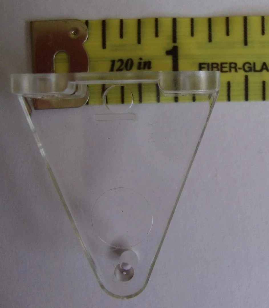 Пластиковый держатель для персы горизонтальный прозрачный 2 pulgadas 40