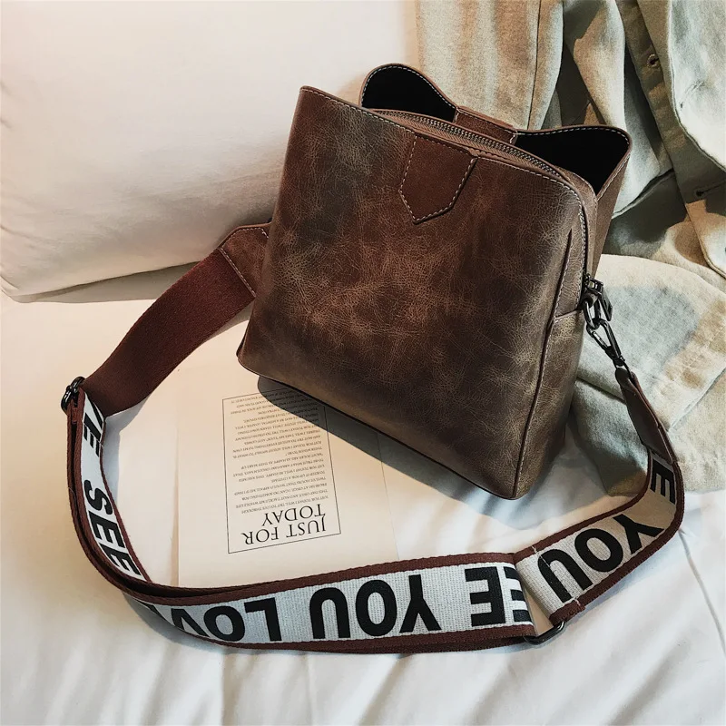 Женские винтажные сумки через плечо кожаные роскошные 2020 от известного бренда