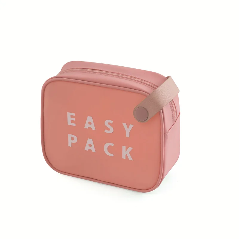 

TPU Small Makeup Bag Portable Travel Cosmetic Bags Simple Storage Wash Bag Organizer Neceser Square Waterproof Purse For Make Up