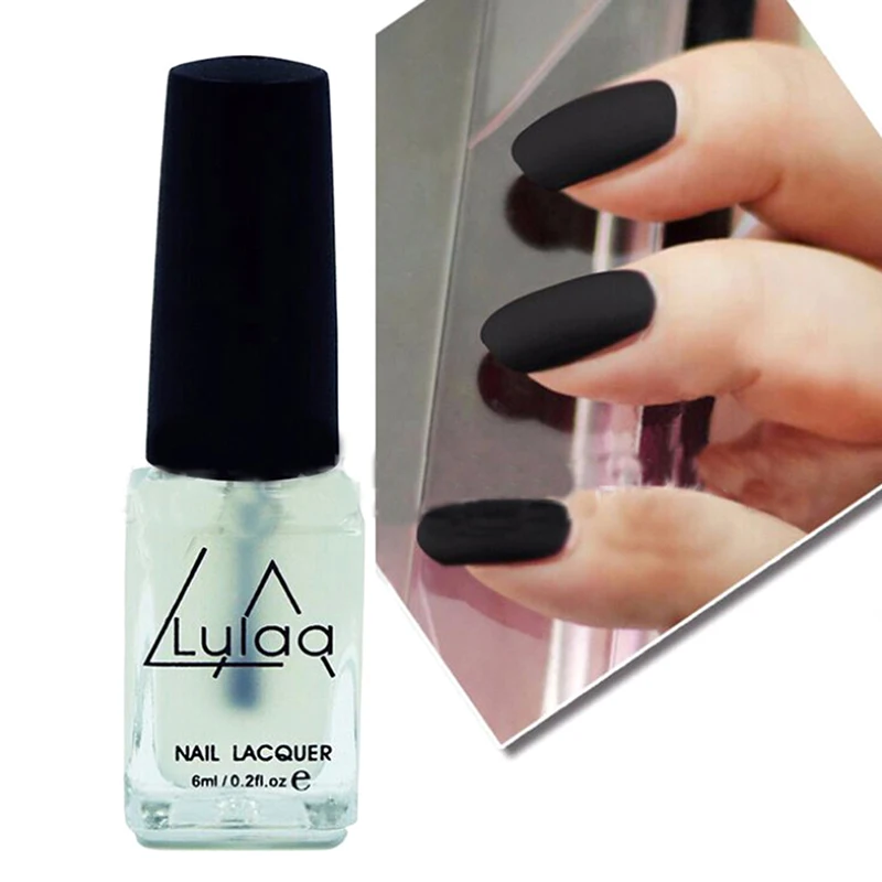 Матовый лак для ногтей 6 мл верхнее покрытие гель-лака модное украшение своими