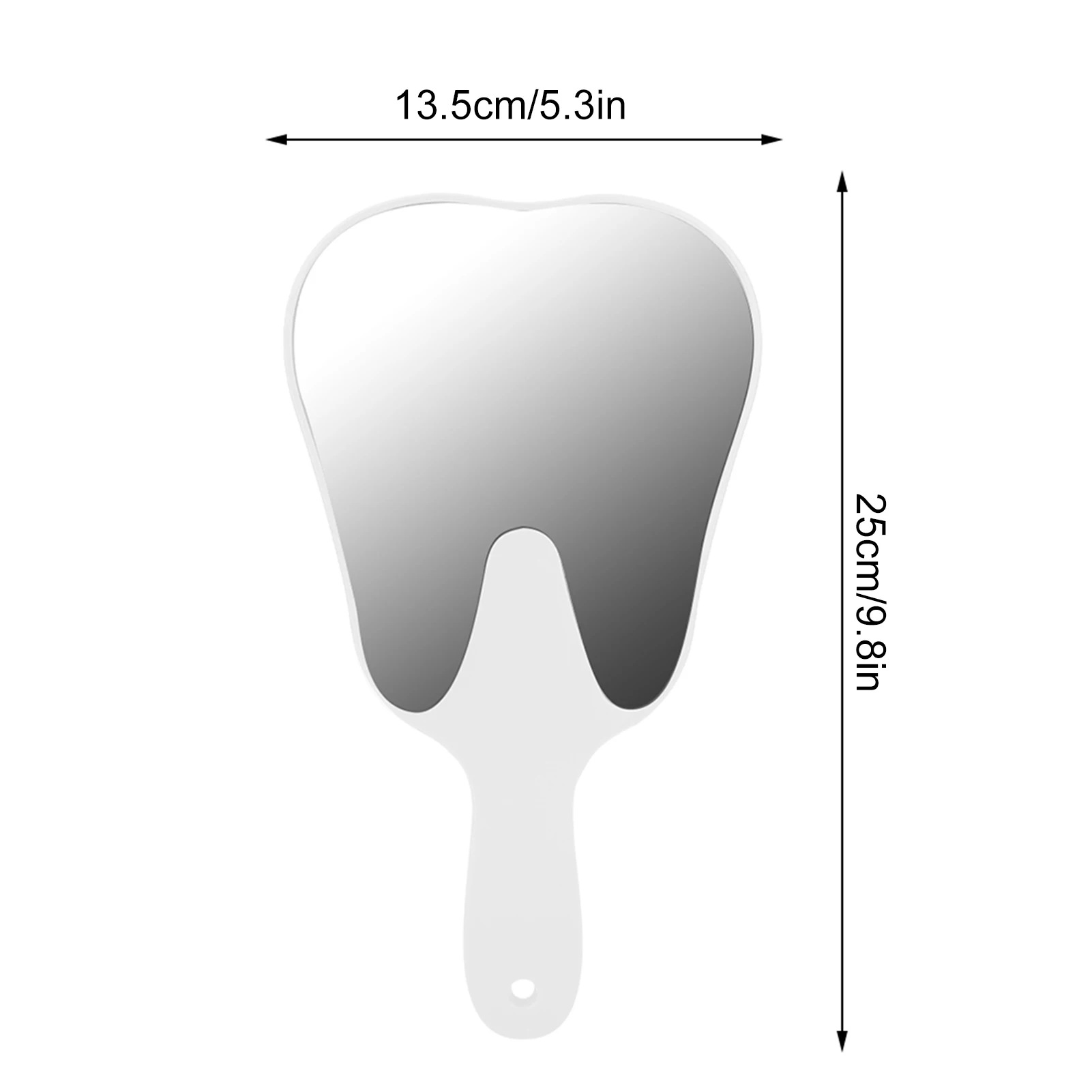 Трехцветное зеркальное косметическое зеркало ручное стоматологический