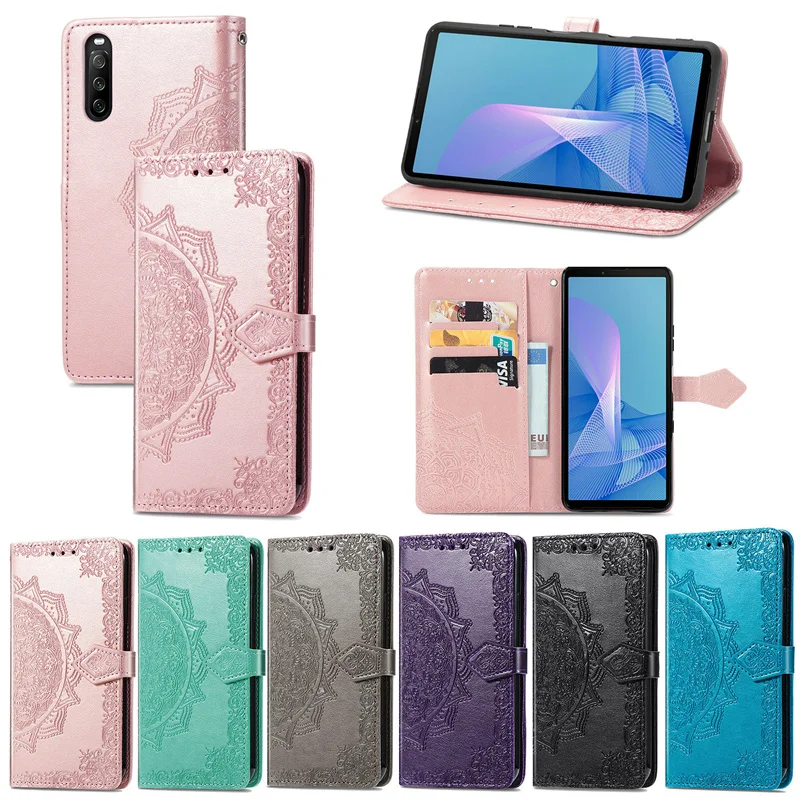 Wallet Case For Sony Xperia 10 III Case Bag Filp TPU Leather Cover For Sony Xperia 10 III Case For Sony Xperia 10 1 5 III Cover