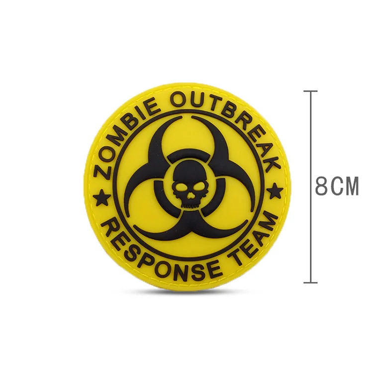 Команда реагирующая на вспышку зомби разделение SHD крылья из ПВХ нашивка эмблема