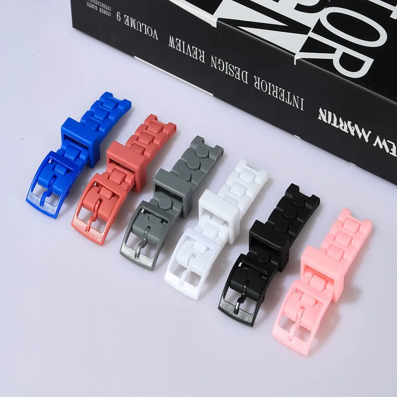 16mm Colorful Resin Rubber Watch Band Wholesale For Watch Resin Special Watchband