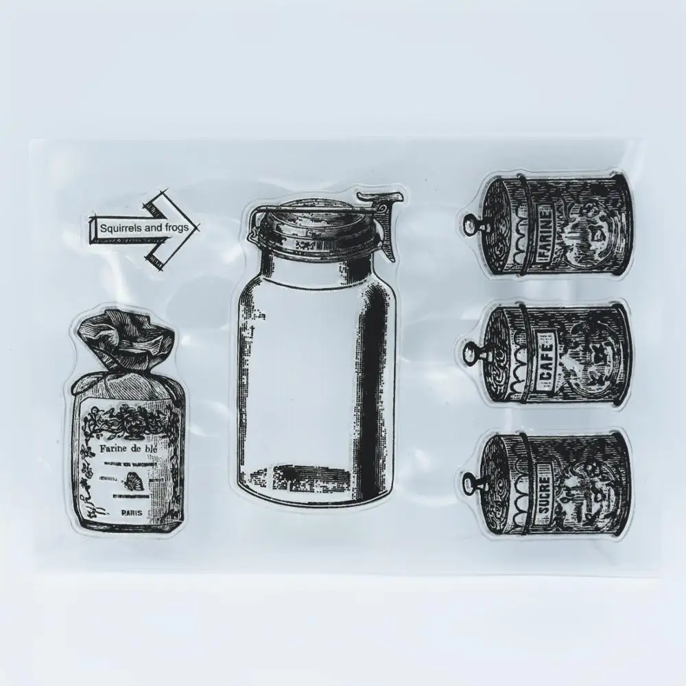 Планировщик винтажный каменщик штамп Ретро бутылка жестяной ручной рисования