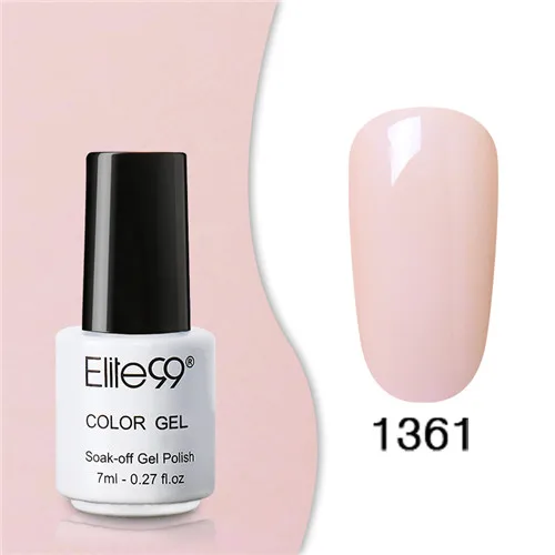 1361 Elite99 Гель-лак набор все для маникюра Полупостоянный Vernis верхнее покрытие УФ светодиодный гель лак удаляющийся замачиванием Гель-лак для ногтей - Цвет: 1361