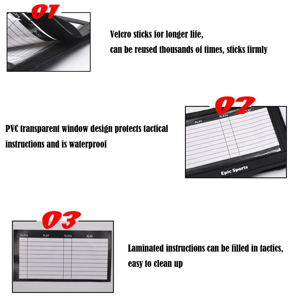 

Football Tactic Board Soccer Tactic Wrist Band Ball Handbook Breathable Sports Game Coaching Manual