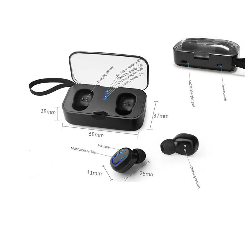 TI8S мини-наушник Bluetooth TWS V5.0 беспроводной наушник невидимые настоящие