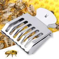 5pcs stainless steel clip queen bee cage rearing clips queen catcher