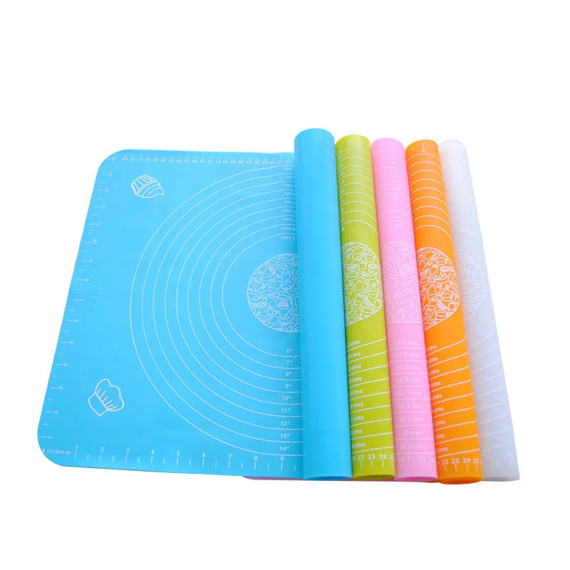 50x40CM Non-Stick Silicone Baking Mat Pad Sheet Glass Fiber Rolling Dough Cookie Macaron Pastry Tools | Дом и сад