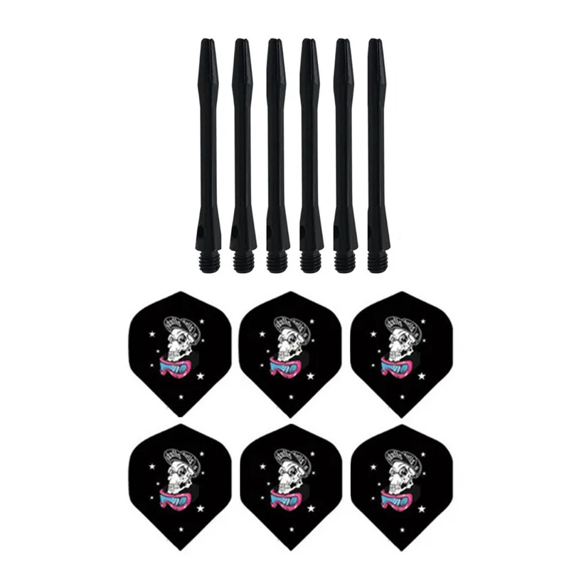 Горячая Распродажа 53 мм алюминиевые дротики вал и Дартс набор перьев листьев