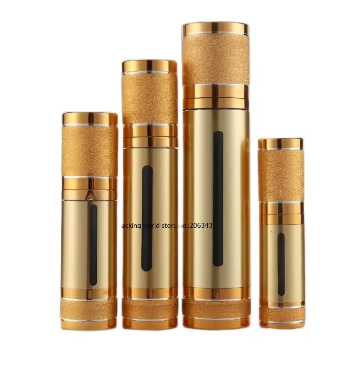100 мл серебро/золото пластиковые безвоздушные бутылки для