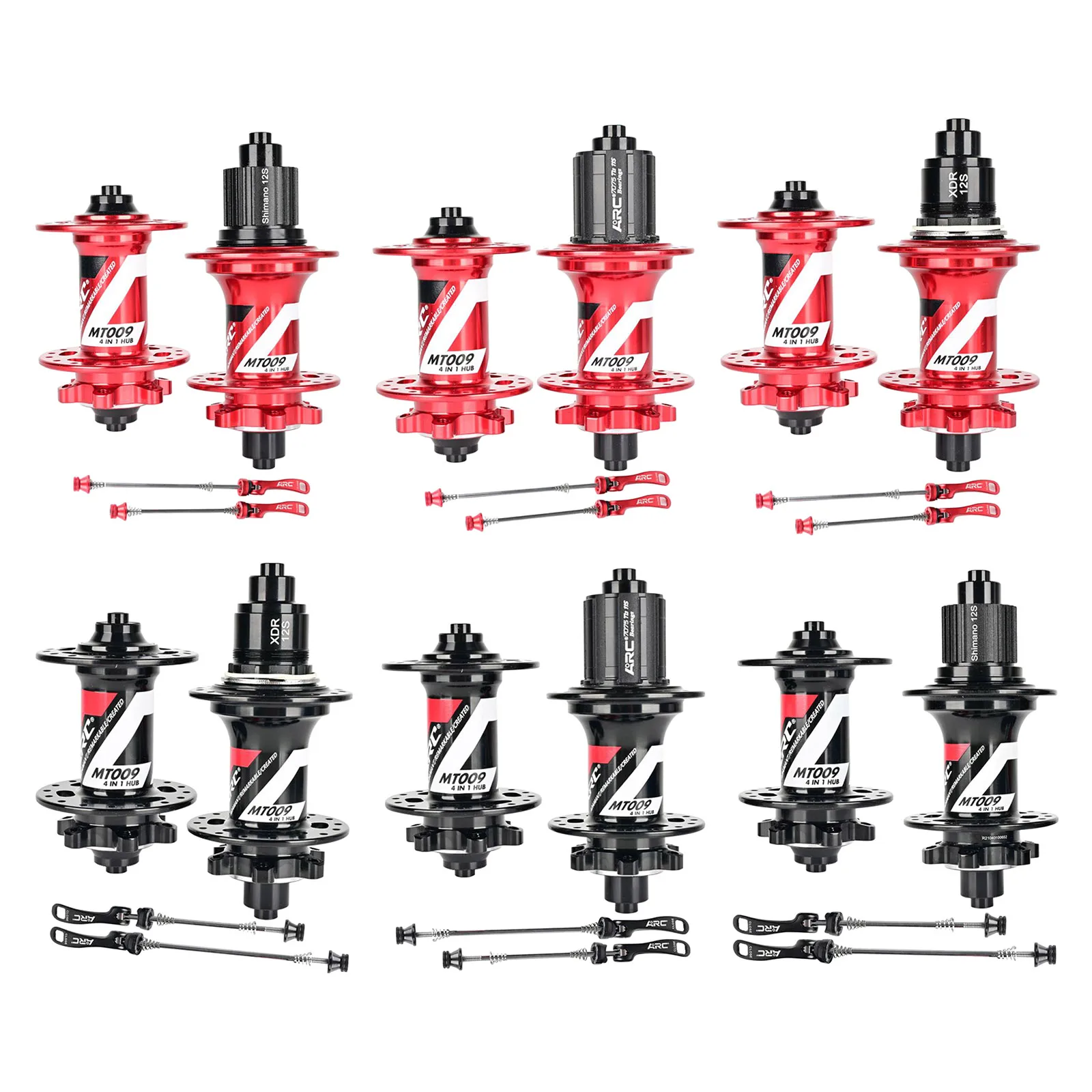 

Bicycle Hubs Sealed Bearing MTB Mountain Bike Hub Quick Release set 32 holes Disc Brake 4 Bearings 6 Pawls 8-11 12speed