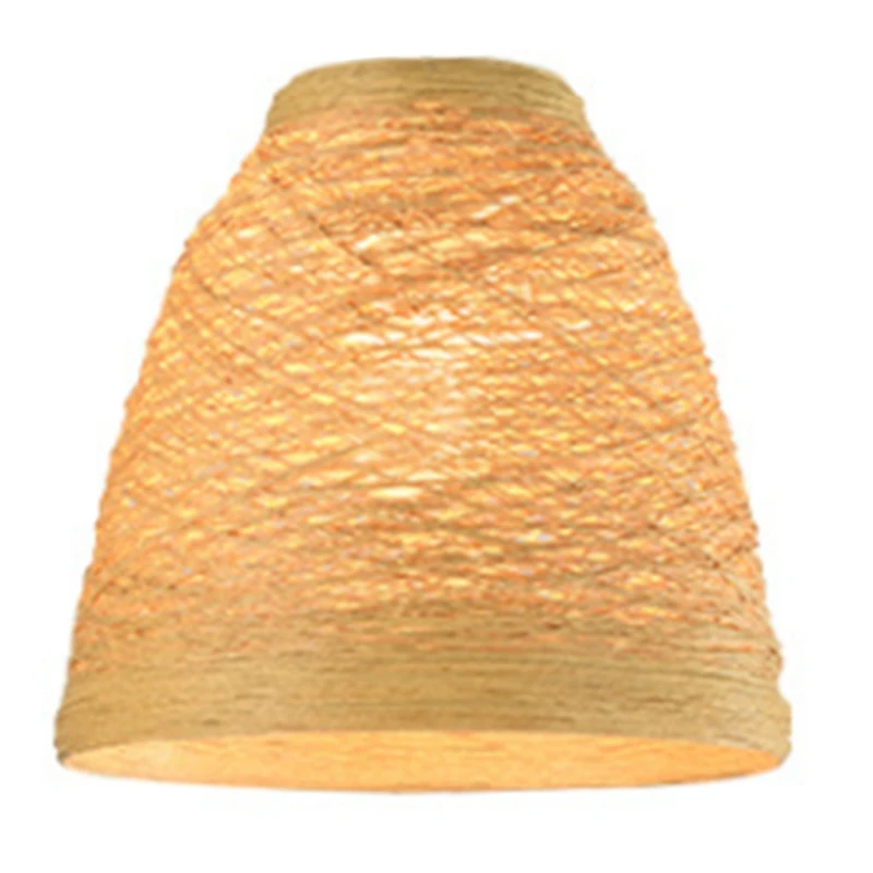 

Creative Wicker Rattan Pendant Lamp, Handmade Vine Lampshade, LED Hanging Light for Restaurant Living Room(Without Bulb)