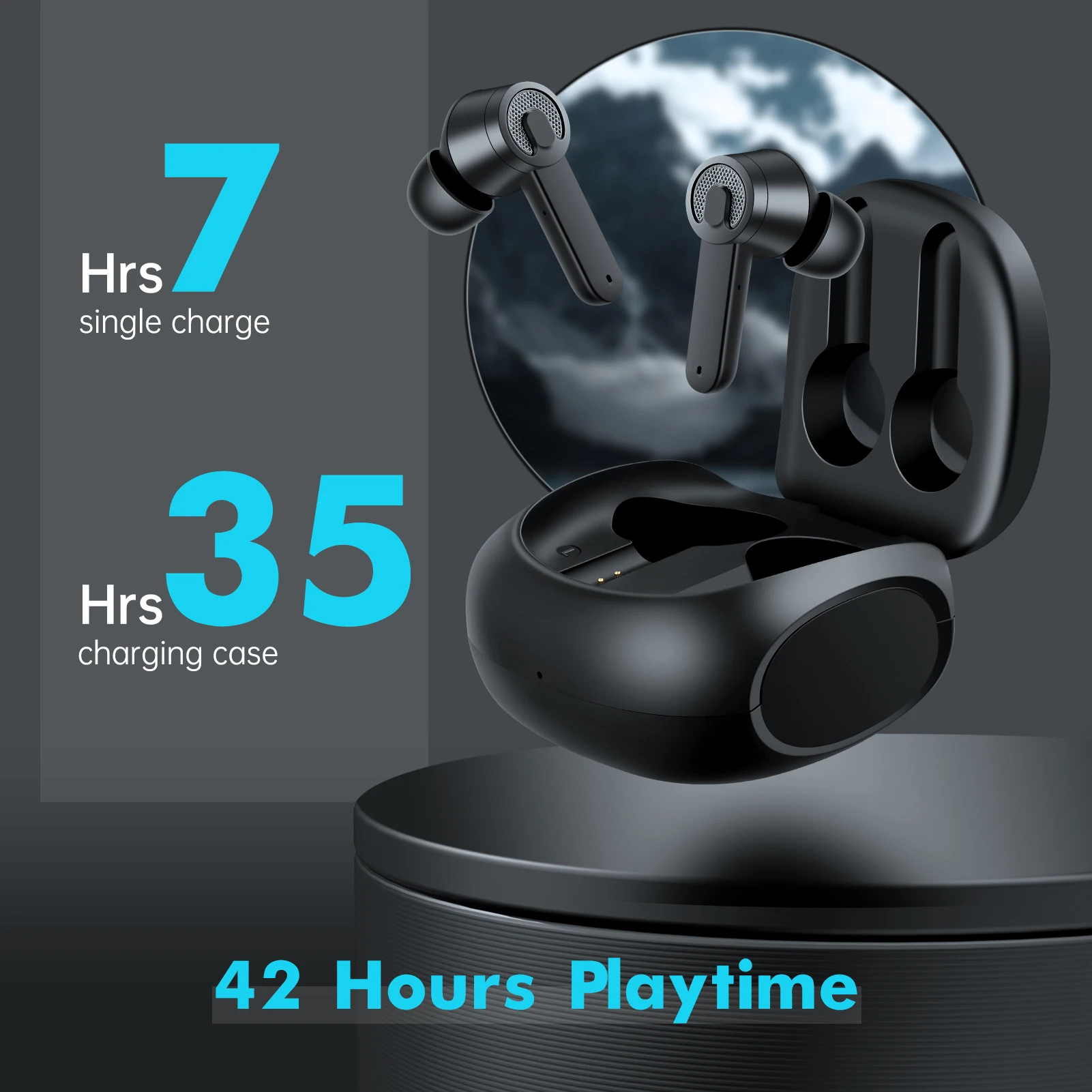 

New ES06 TWS Wireless Headphones Bluetooth-compatible 5.1 Earphones ANC ENC Noise Reduction IPX7 Sports Gaming Headset With Mic