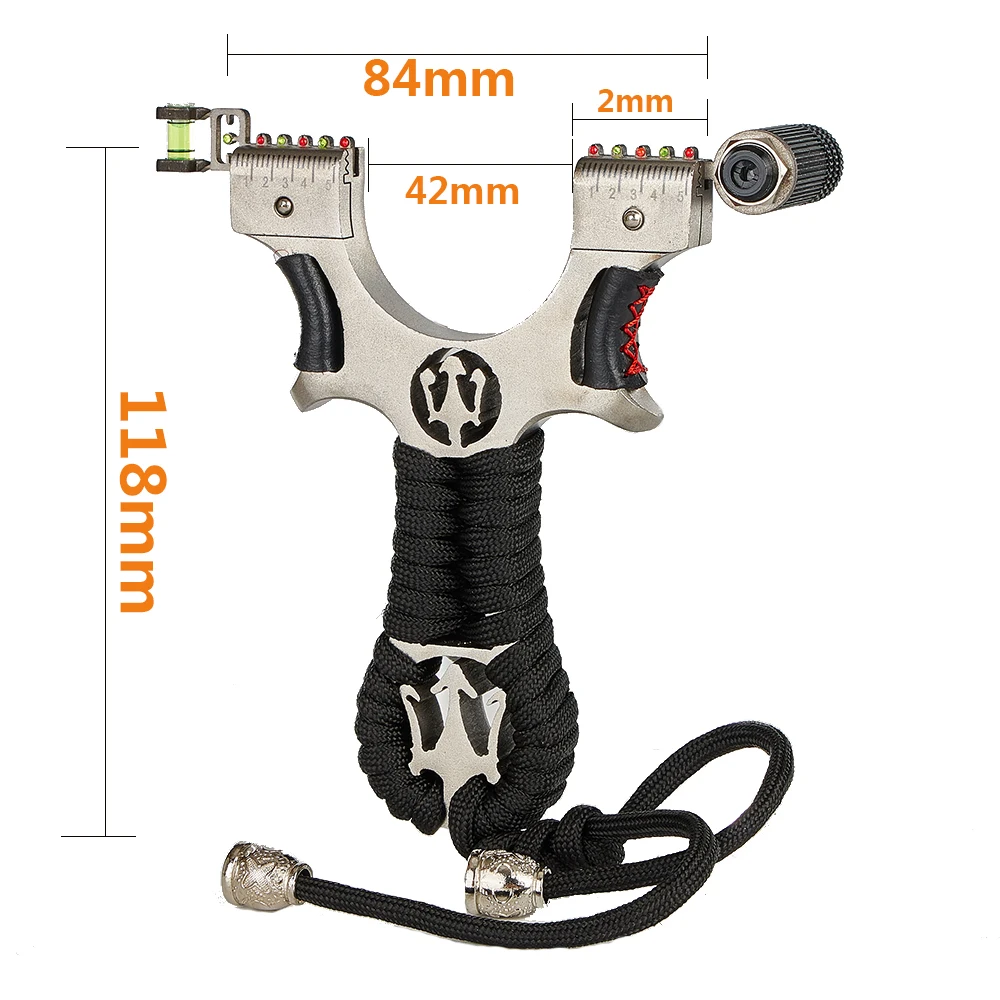 

Wholesale Laser Slingshot Stainless Steel Catapult Hunting Accessories Outdoor Shooting Practice Games Rubber Band Magnet Ball