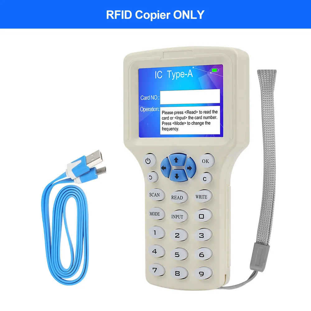 Only Copier RFID считыватель смарт-карт Писатель NFC 13,56 МГц Копир 125 кГц Дубликатор Программист многочастотное декодирование программное обеспечение Поддержка USB - Цвет: Only Copier
