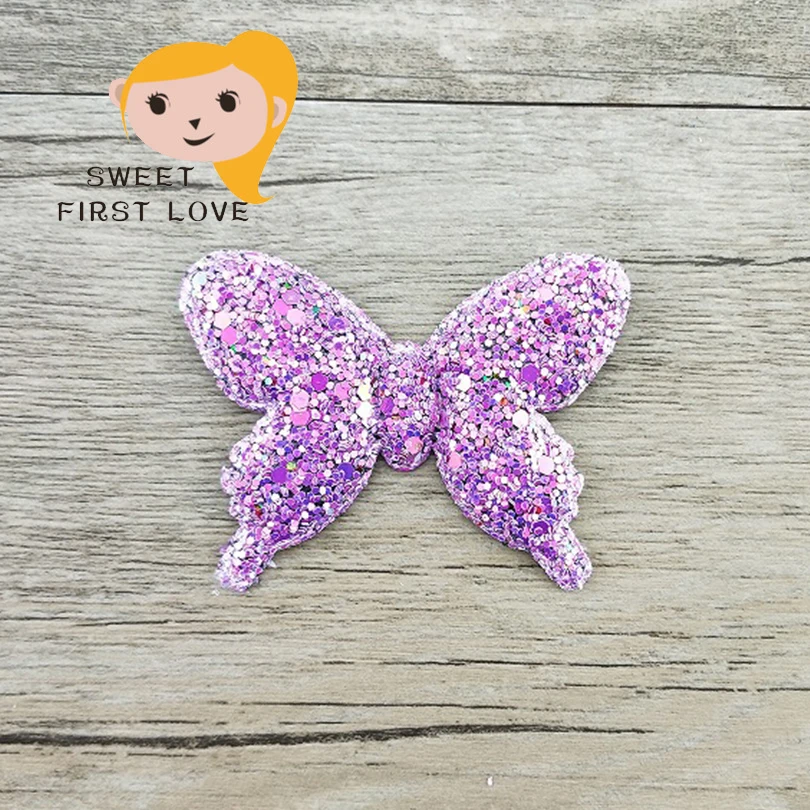 7 шт./лот милые аксессуары для волос с бабочками девочек ободки блестками