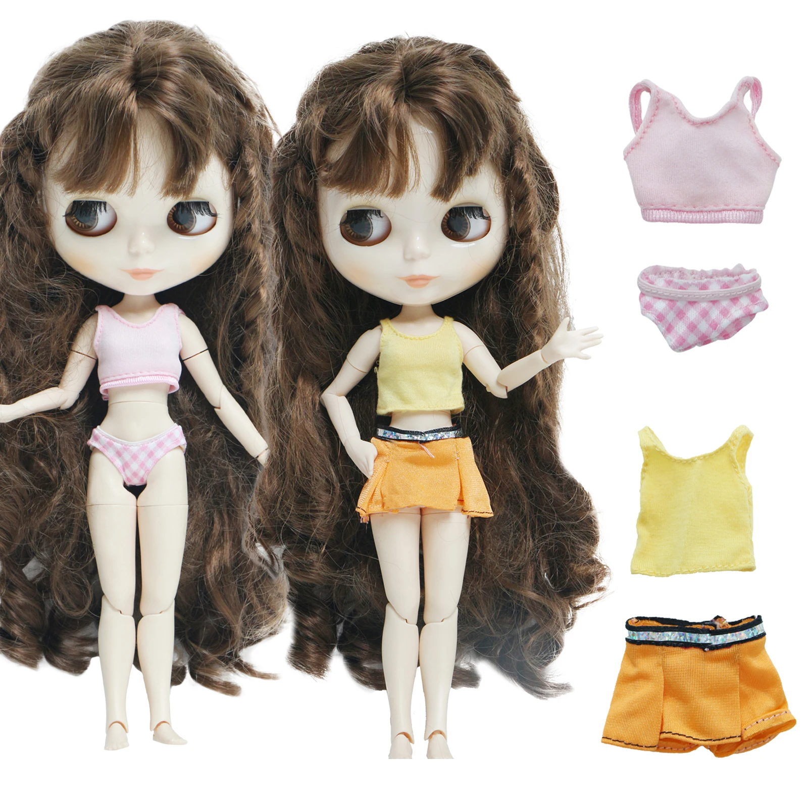 Модный Купальник для куклы BJD 2 шт./лот красочная летняя пляжная одежда бикини