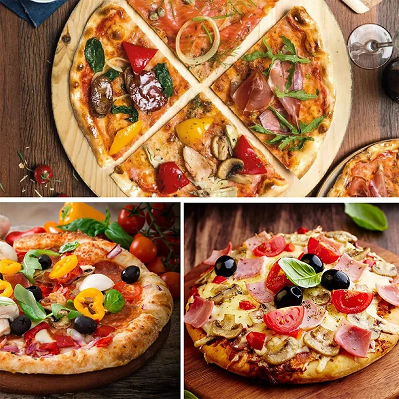 Алюминиевая кожура для пиццы лопатка со складной деревянной ручкой и ножом