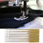 Иглы для бытовых швейных машин, 5 размеров 9, 11, 14, 16 и 18, Универсальная игла, для швейных машин Singer, Brother, Toyota Janome 5BB5839, 10 шт.