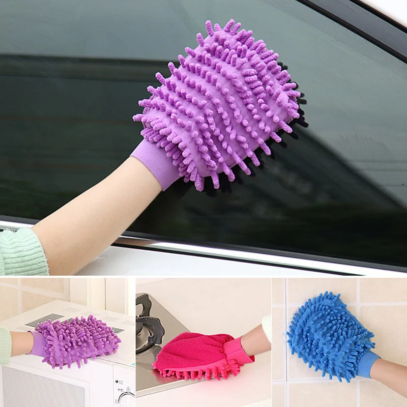 

Car Washing Plush Glove High Density Car Cleaning Ultra Soft Absorbancy Auto Detailing Microfiber Madness Wash Mitt Cloth