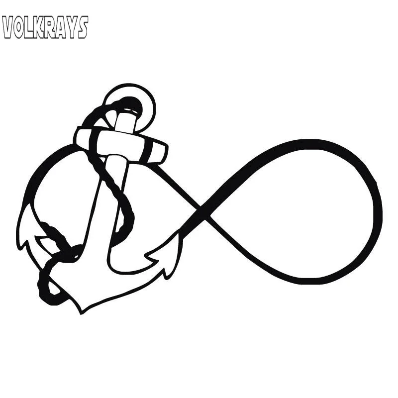 Volkrays индивидуальная Автомобильная наклейка значок бесконечности лодка