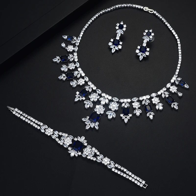 Be 8 новый комплект свадебных ювелирных изделий принцессы с AAA кубический камень